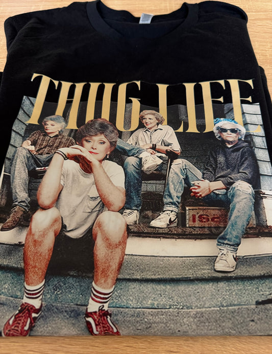 Golden Thug Life Tee Adult