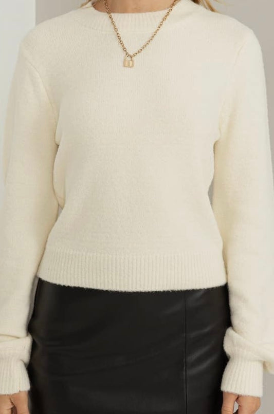 Cream Soft Sweater (Adult)