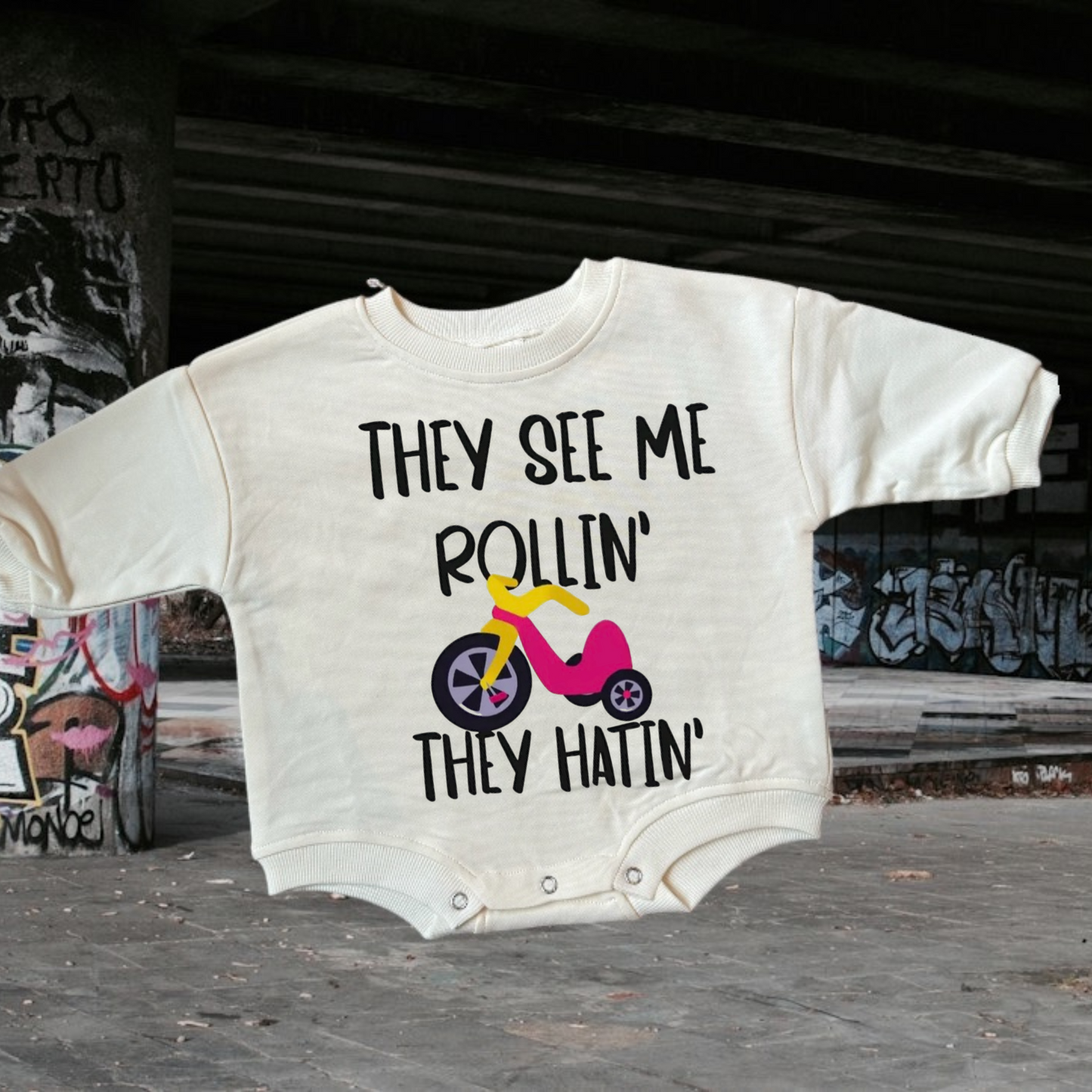 See Me Rollin' Romper or Tee