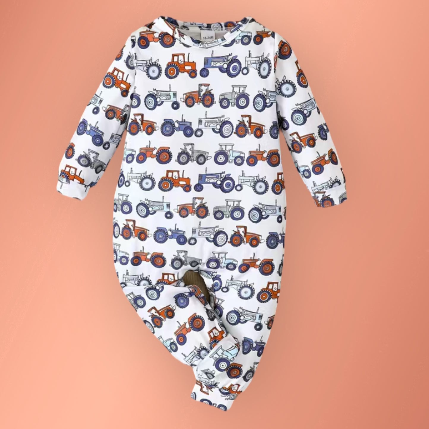 Tractor Trails Romper