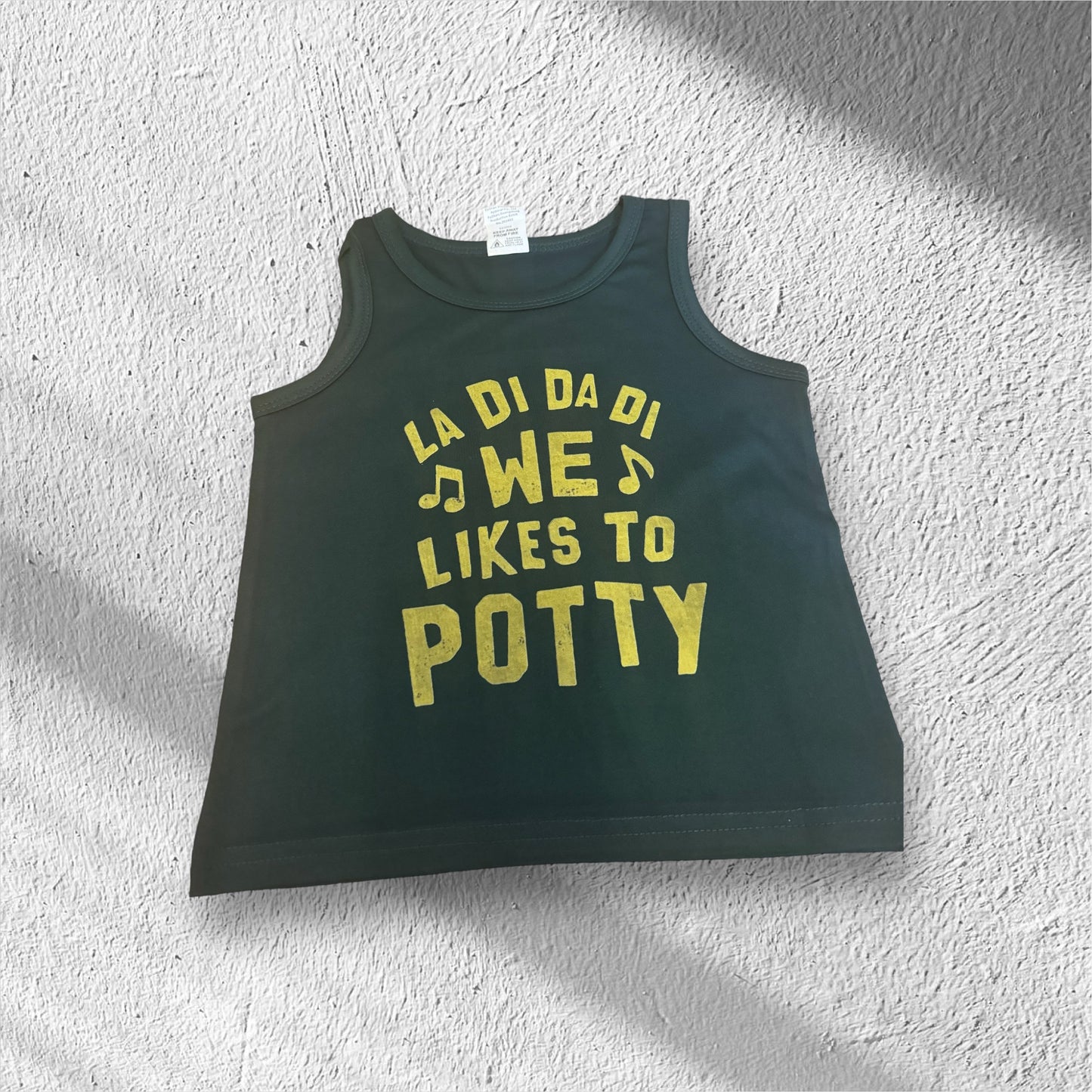 Funny potty sleeveless shirt