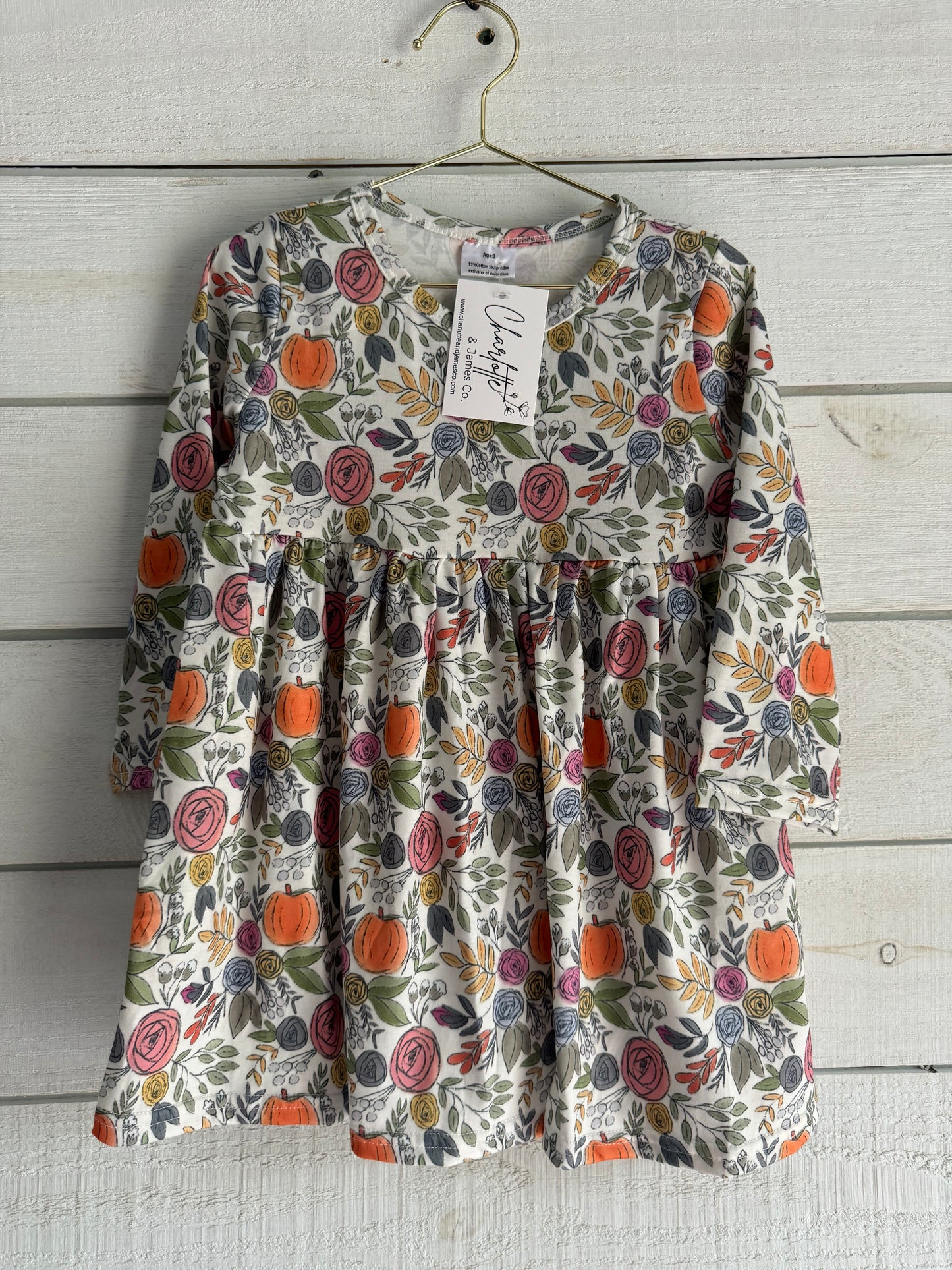 Floral Pumpkin Dress